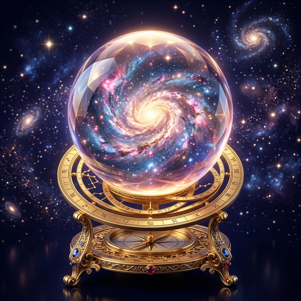 Deep Life Reading cosmic crystal ball